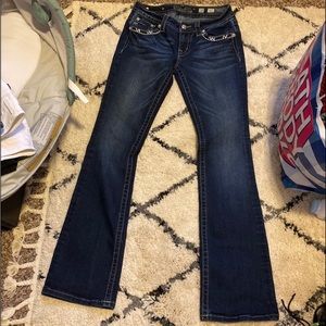 Miss Me Signature Boot Jeans Dark Denim Jeans